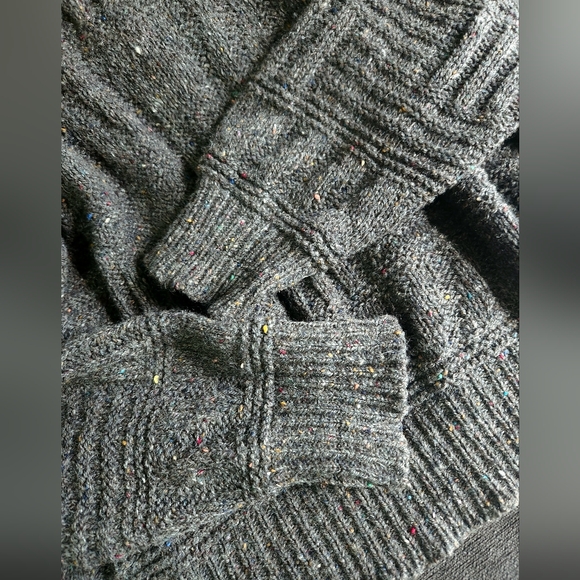 Vintage 60's-70's Virgin Wool Crewneck Confetti Large Mens - Picture 2 of 4